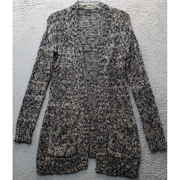 Essentials Cardigan Sweater Womens Medium Multi‎ Knitted Long Sleeve Open Front - Picture 1 of 6